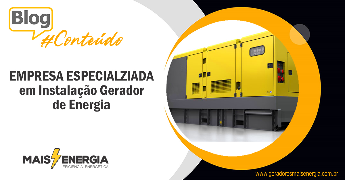 Empresa Especializada em Instalação de Grupo de Geradores