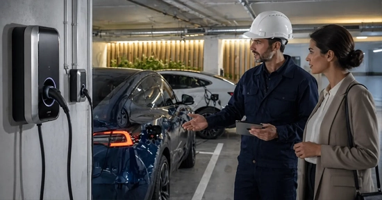 Foto de Instalação de Carregadores Elétricos